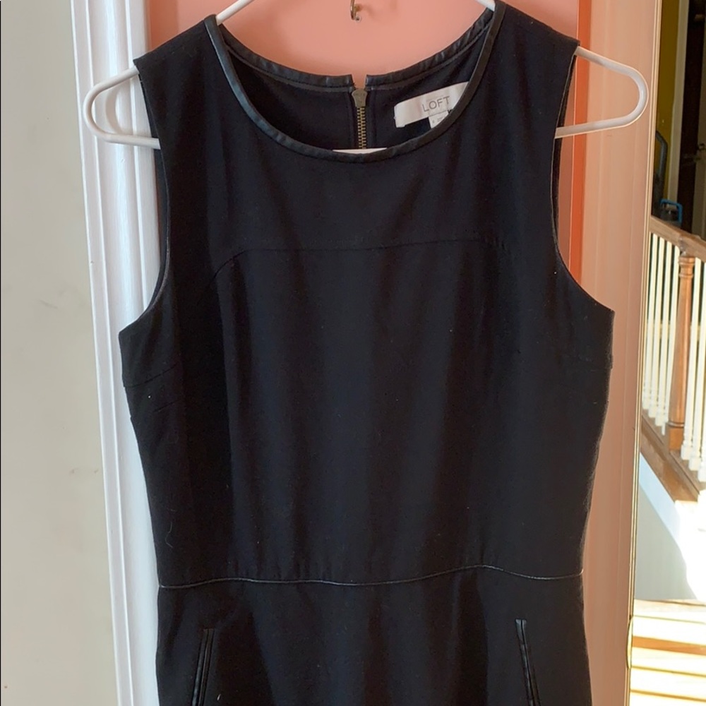 Loft- Simple black dress